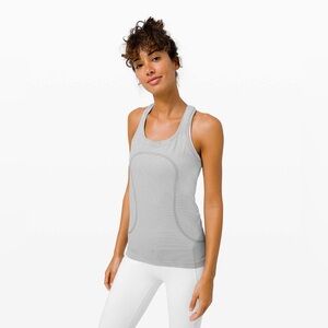 Lululemon - Swiftly Tech Racerback 2.0 Tank Top in Tempo Stripe White and Black